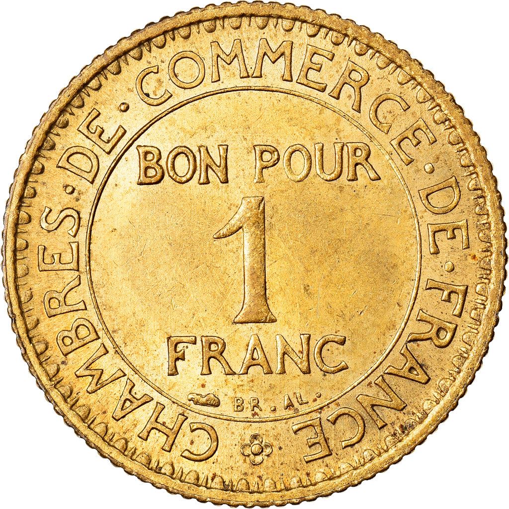 French 1 Franc Coin | Chambers of Commerce | KM876 | France | 1920 - 1927