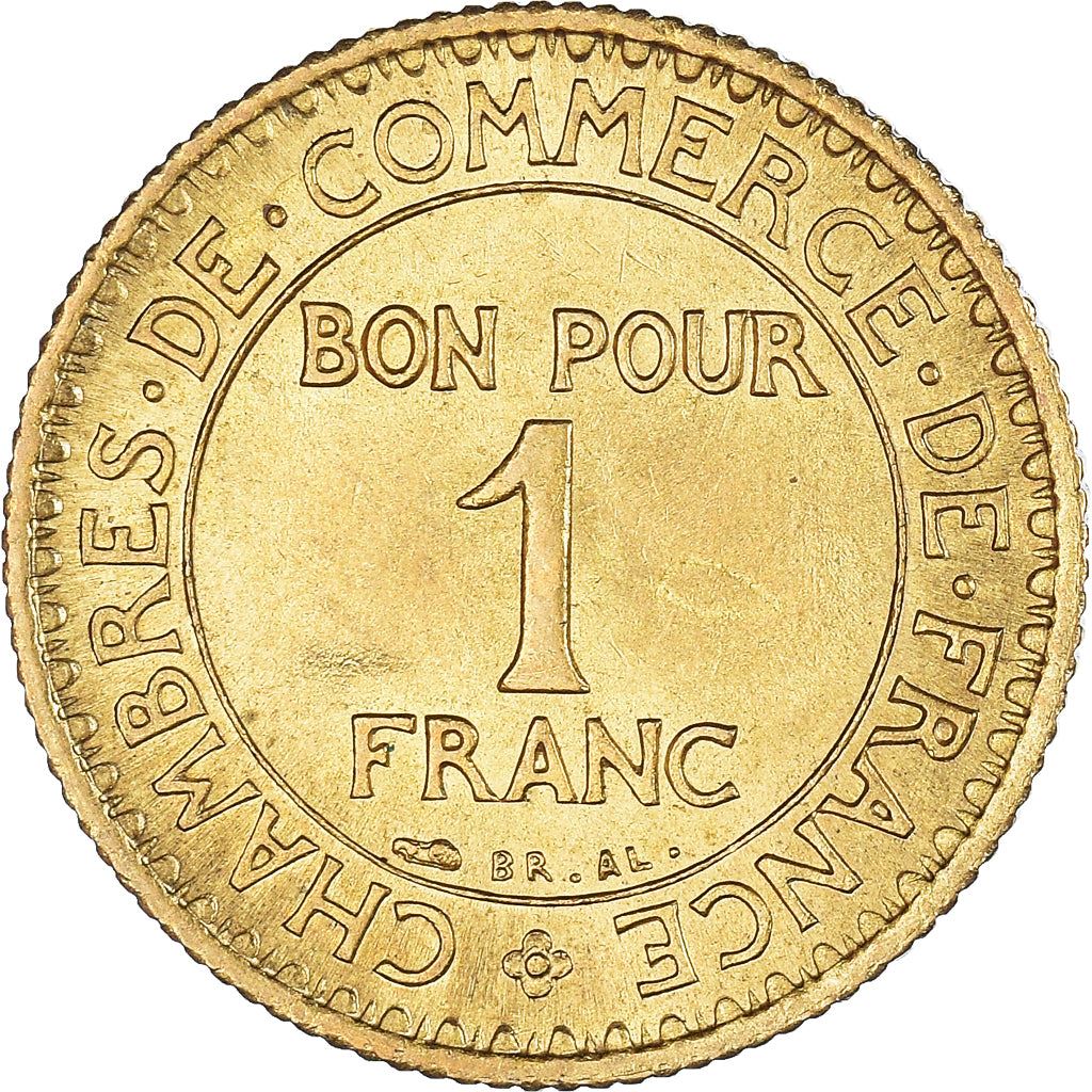 French 1 Franc Coin | Chambers of Commerce | KM876 | France | 1920 - 1927