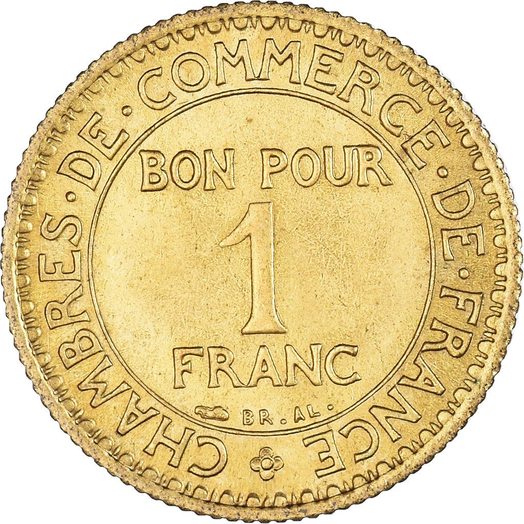 French 1 Franc Coin | Chambers of Commerce | KM876 | France | 1920 - 1927