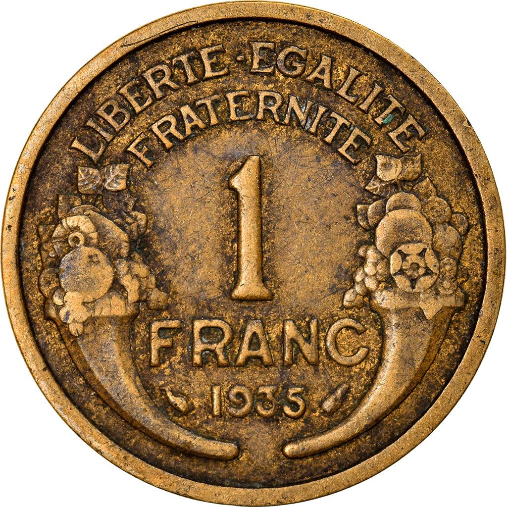 French 1 Franc Coin | KM885 | France | 1931 - 1941