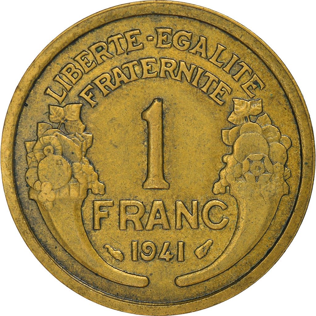 French 1 Franc Coin | KM885 | France | 1931 - 1941