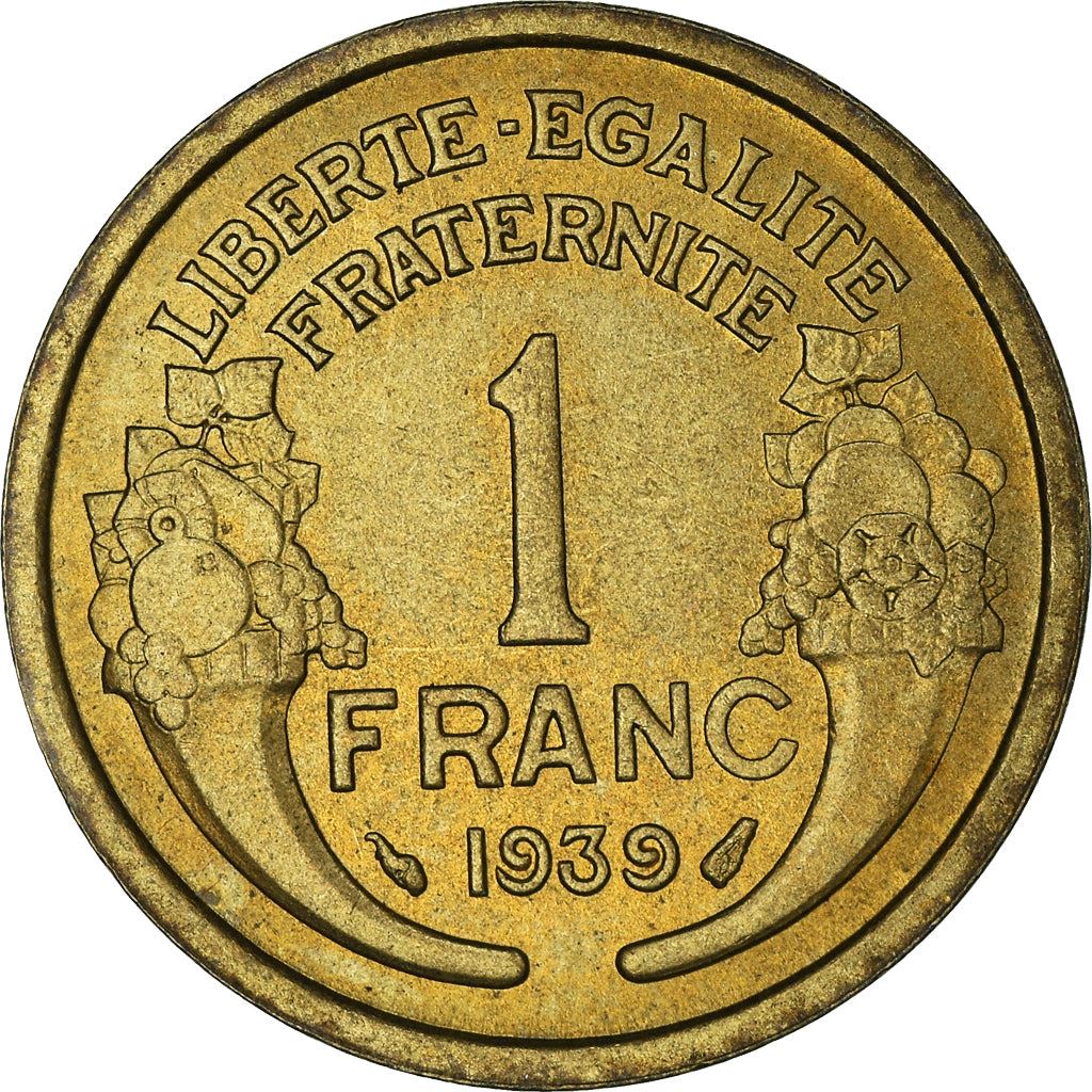 French 1 Franc Coin | KM885 | France | 1931 - 1941