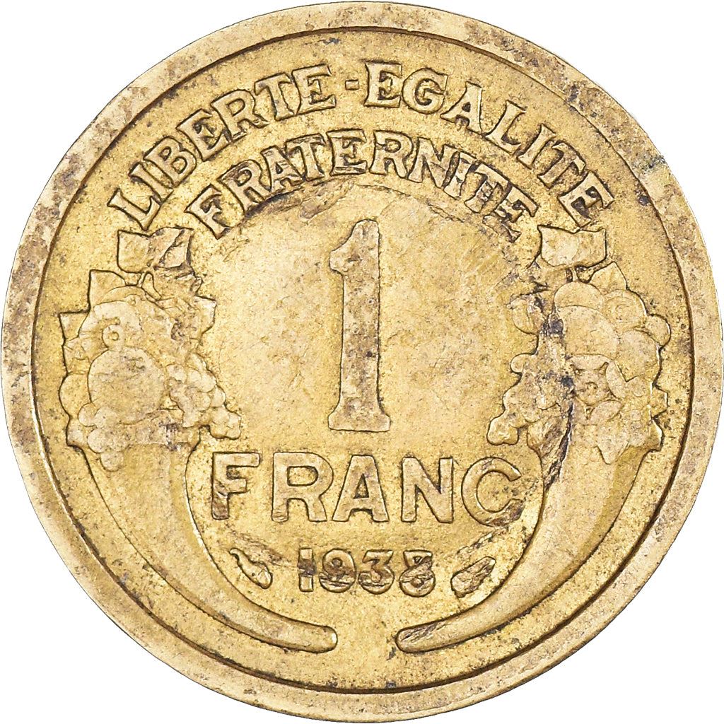 French 1 Franc Coin | KM885 | France | 1931 - 1941