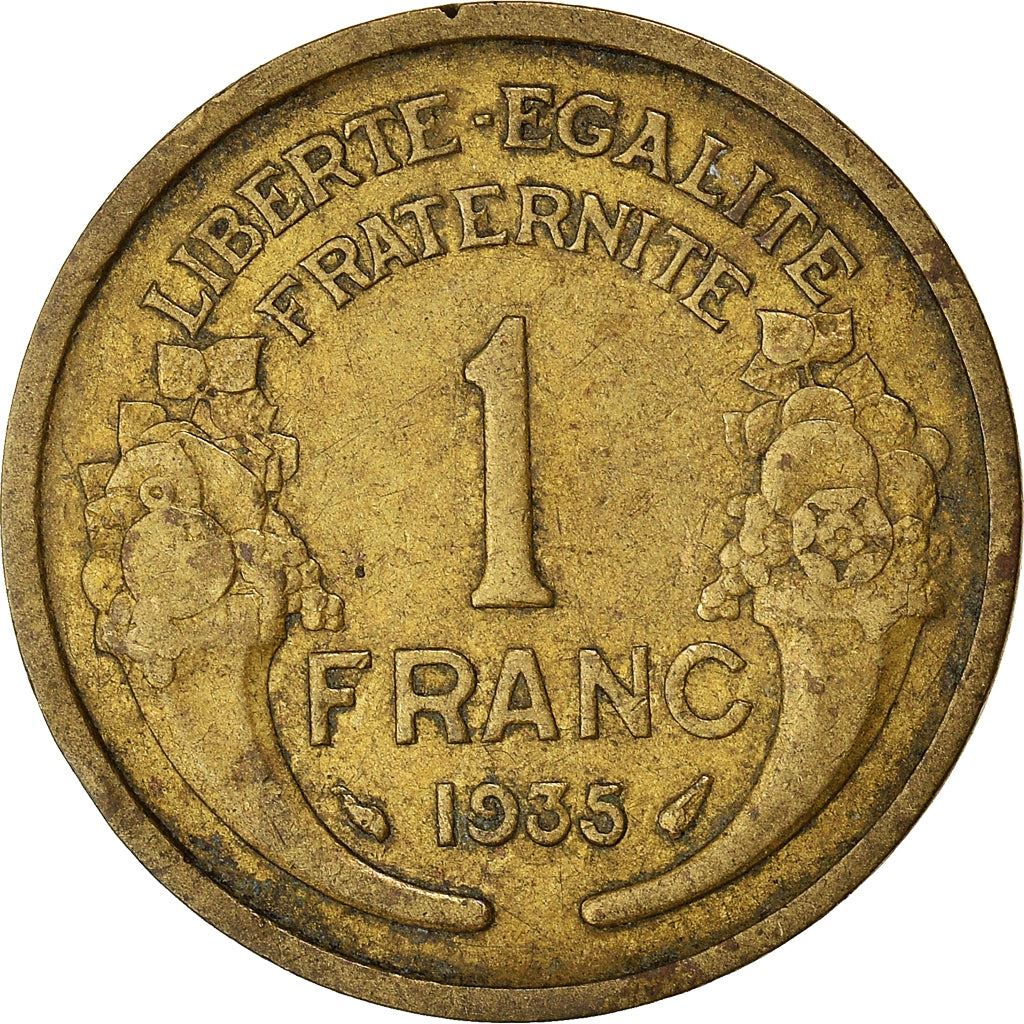 French 1 Franc Coin | KM885 | France | 1931 - 1941