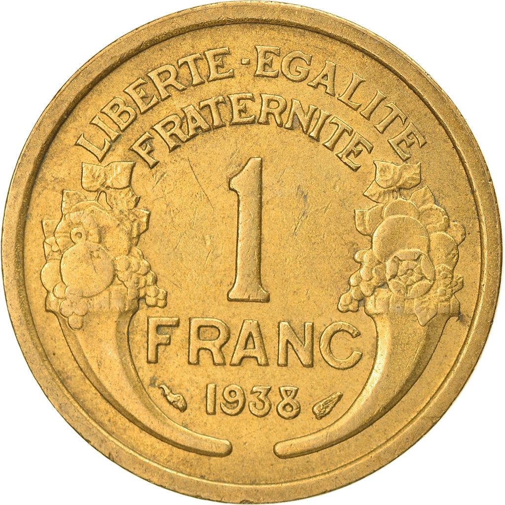 French 1 Franc Coin | KM885 | France | 1931 - 1941