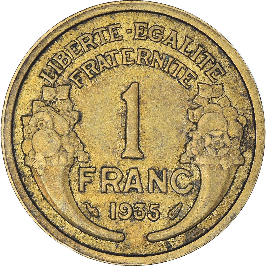 French 1 Franc Coin | KM885 | France | 1931 - 1941