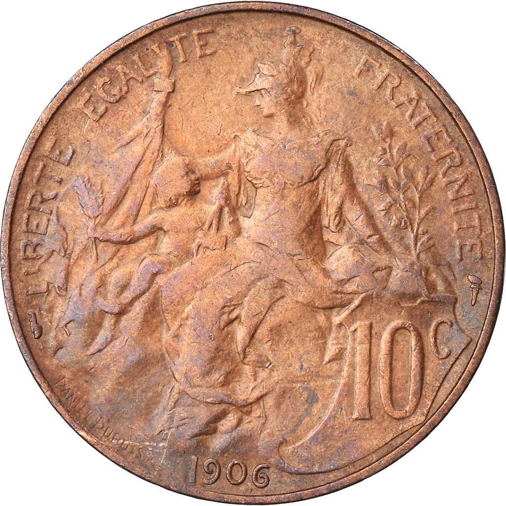 French 10 Centimes Coin | KM843 | France | 1897 - 1921