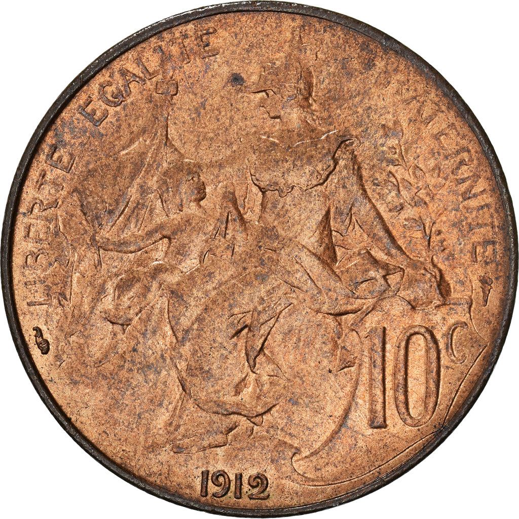 French 10 Centimes Coin | KM843 | France | 1897 - 1921