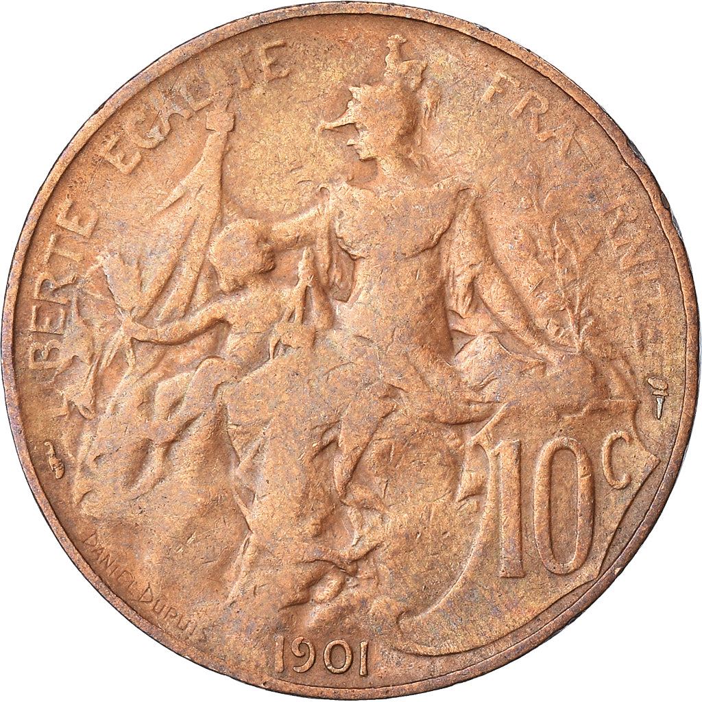 French 10 Centimes Coin | KM843 | France | 1897 - 1921