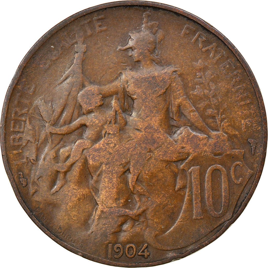 French 10 Centimes Coin | KM843 | France | 1897 - 1921