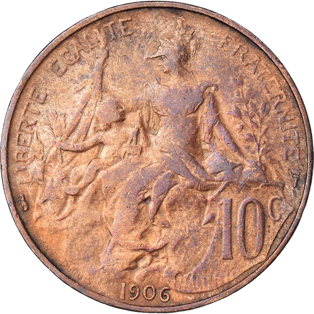 French 10 Centimes Coin | KM843 | France | 1897 - 1921