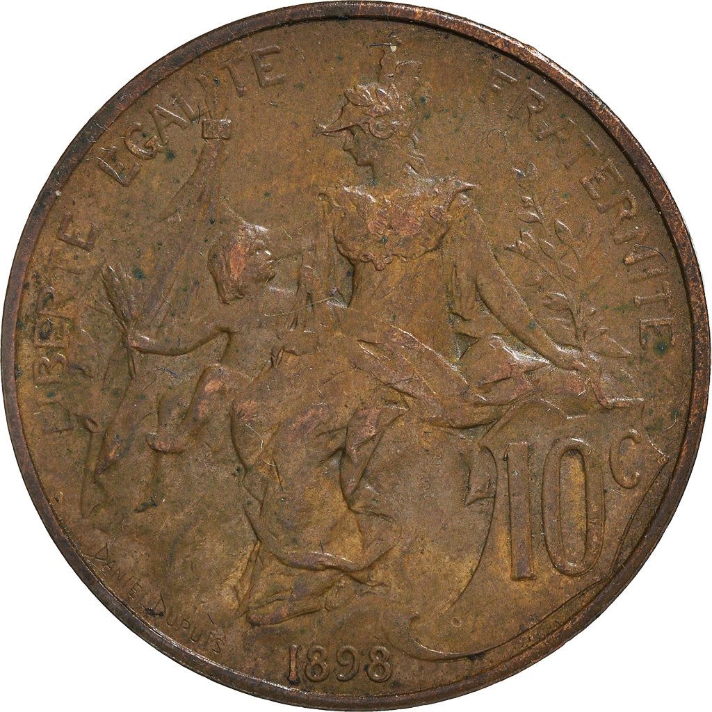 French 10 Centimes Coin | KM843 | France | 1897 - 1921