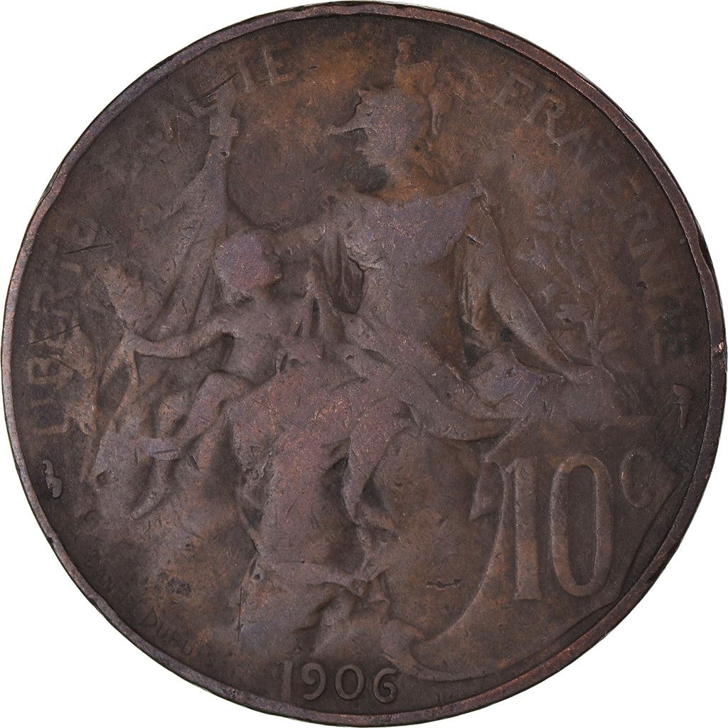 French 10 Centimes Coin | KM843 | France | 1897 - 1921