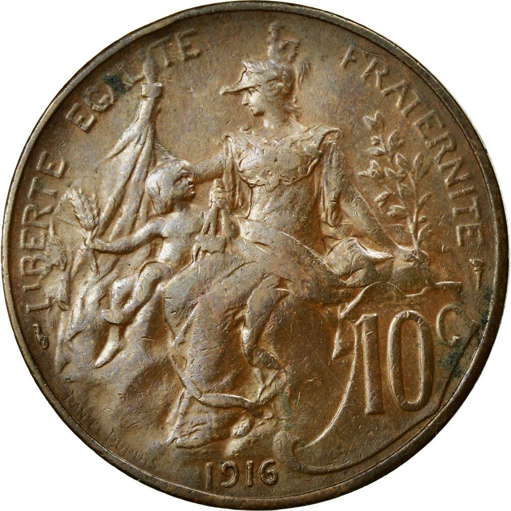 French 10 Centimes Coin | KM843 | France | 1897 - 1921