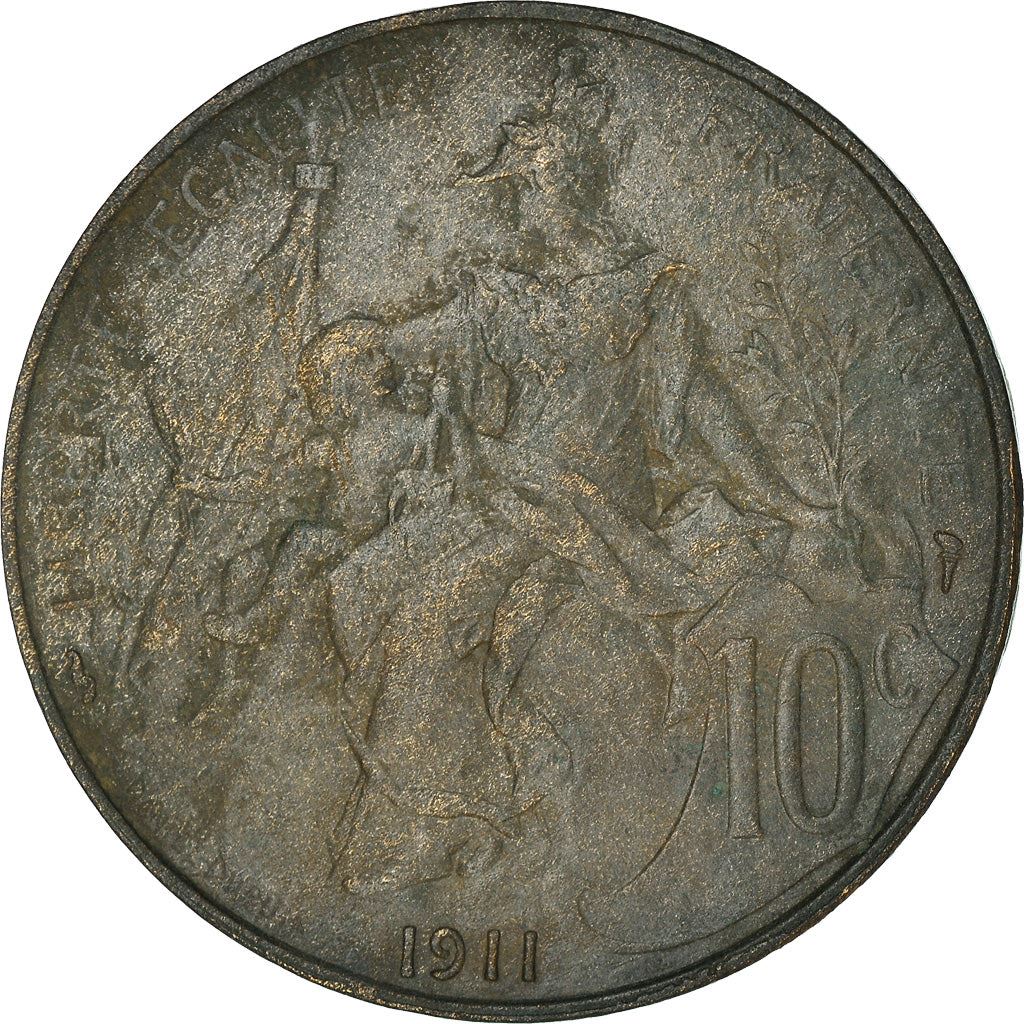 French 10 Centimes Coin | KM843 | France | 1897 - 1921