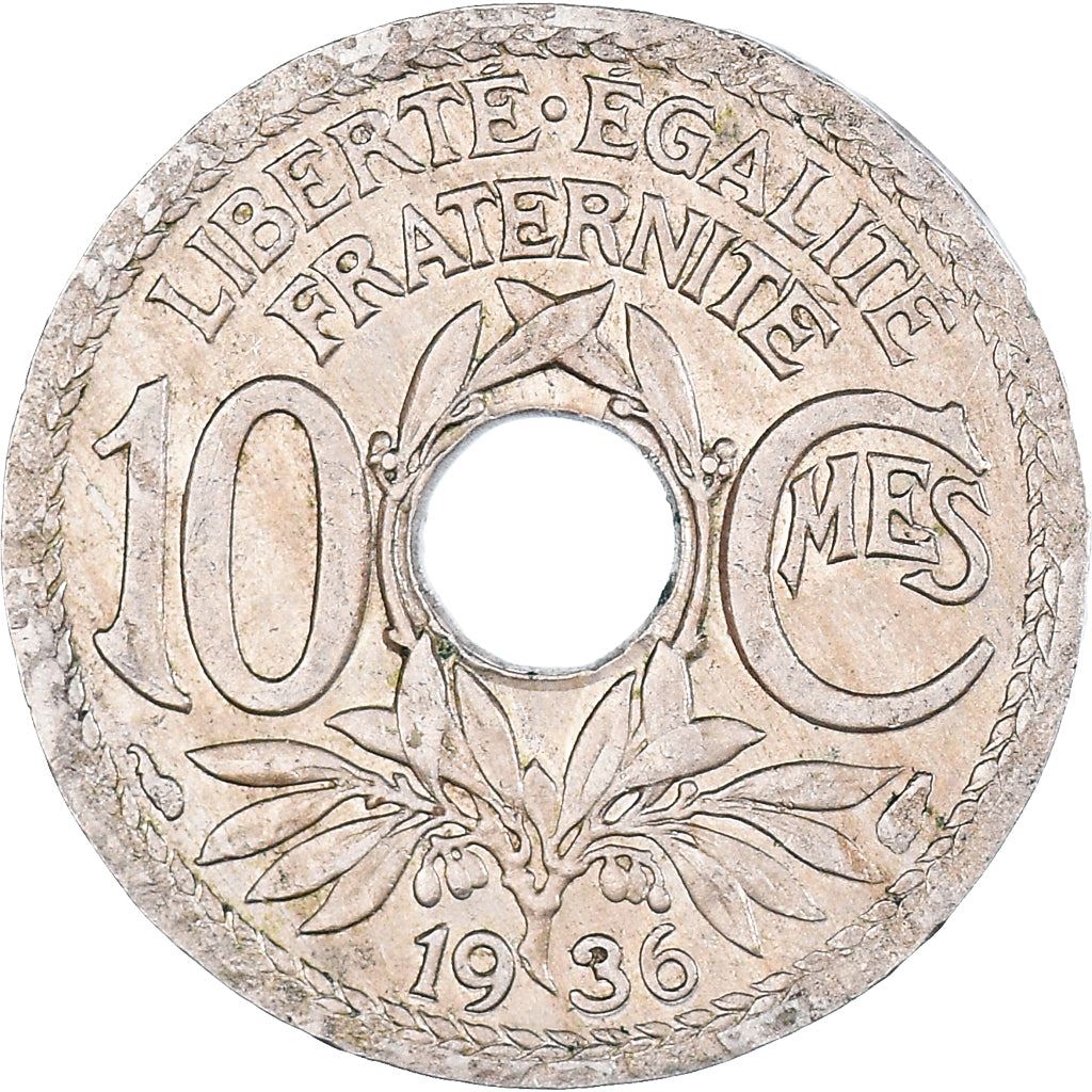 French 10 Centimes Coin | KM866a | France | 1917 - 1938