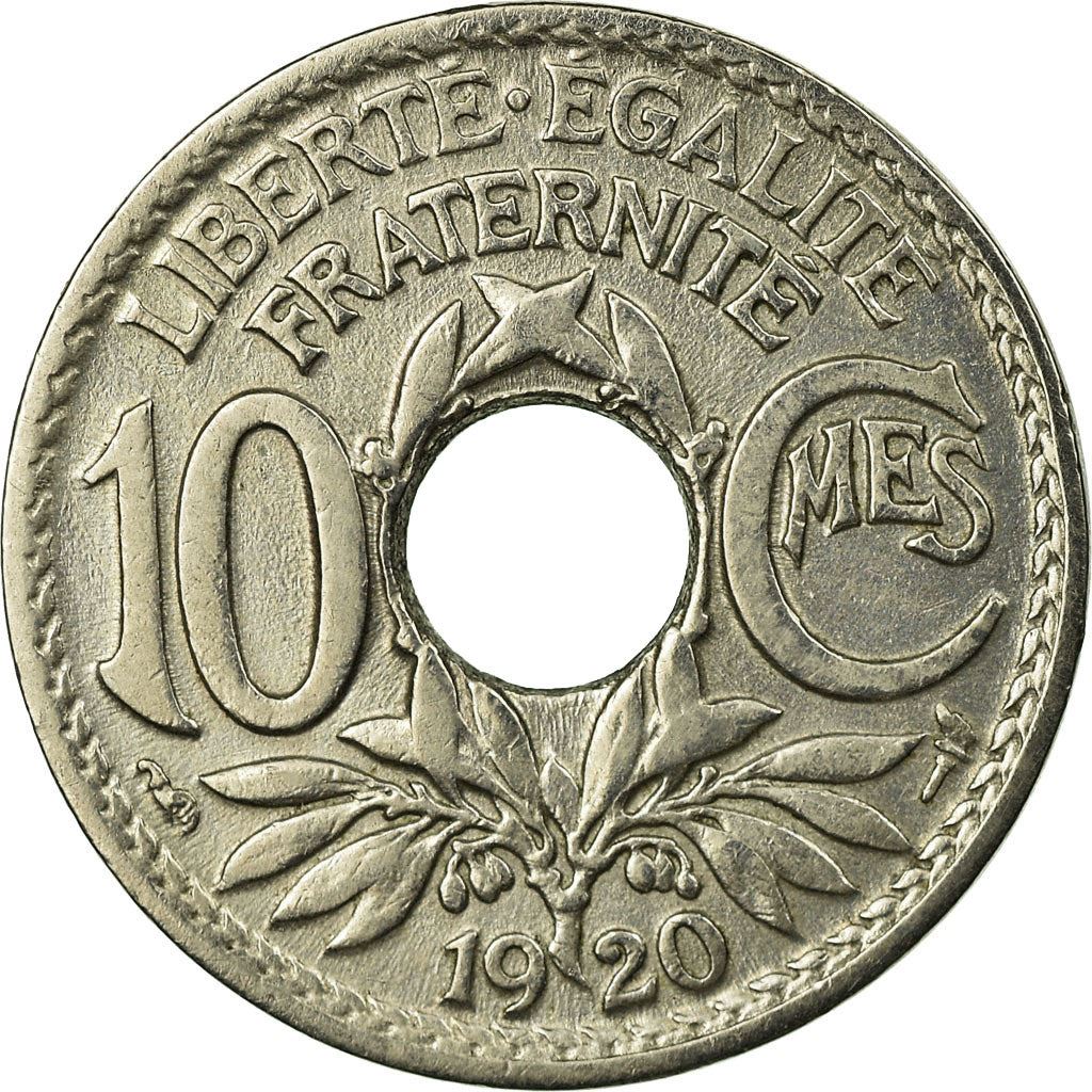 French 10 Centimes Coin | KM866a | France | 1917 - 1938