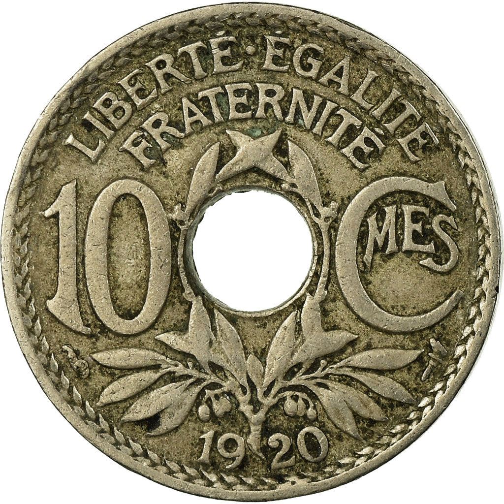 French 10 Centimes Coin | KM866a | France | 1917 - 1938