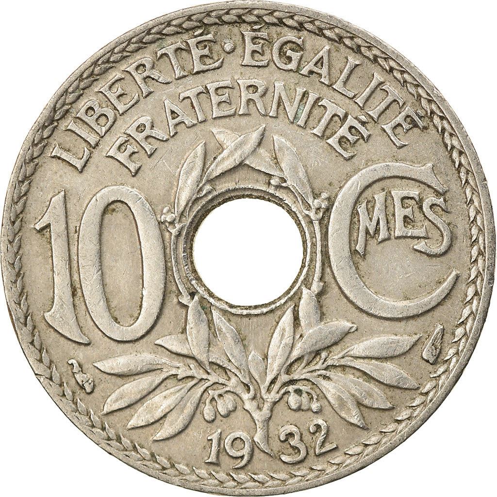 French 10 Centimes Coin | KM866a | France | 1917 - 1938