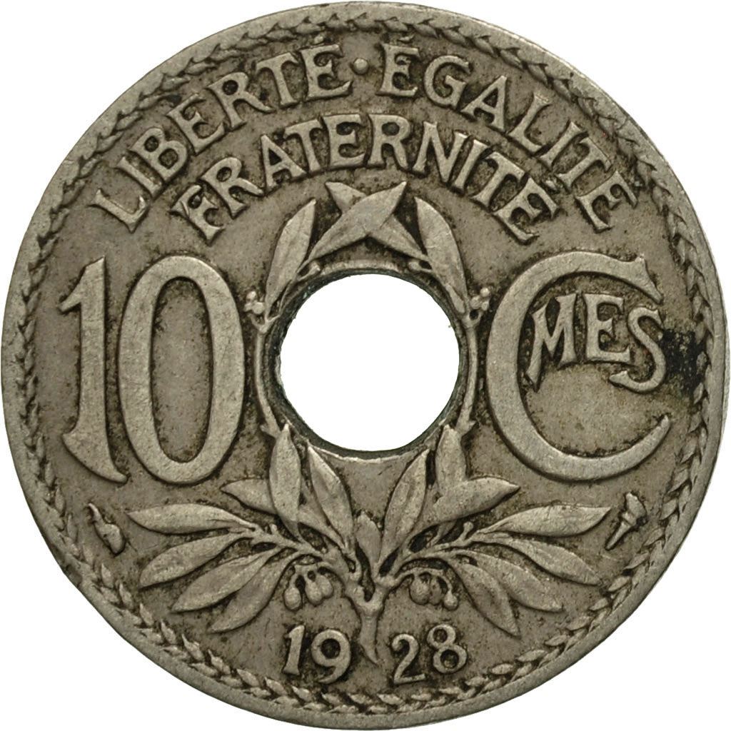 French 10 Centimes Coin | KM866a | France | 1917 - 1938