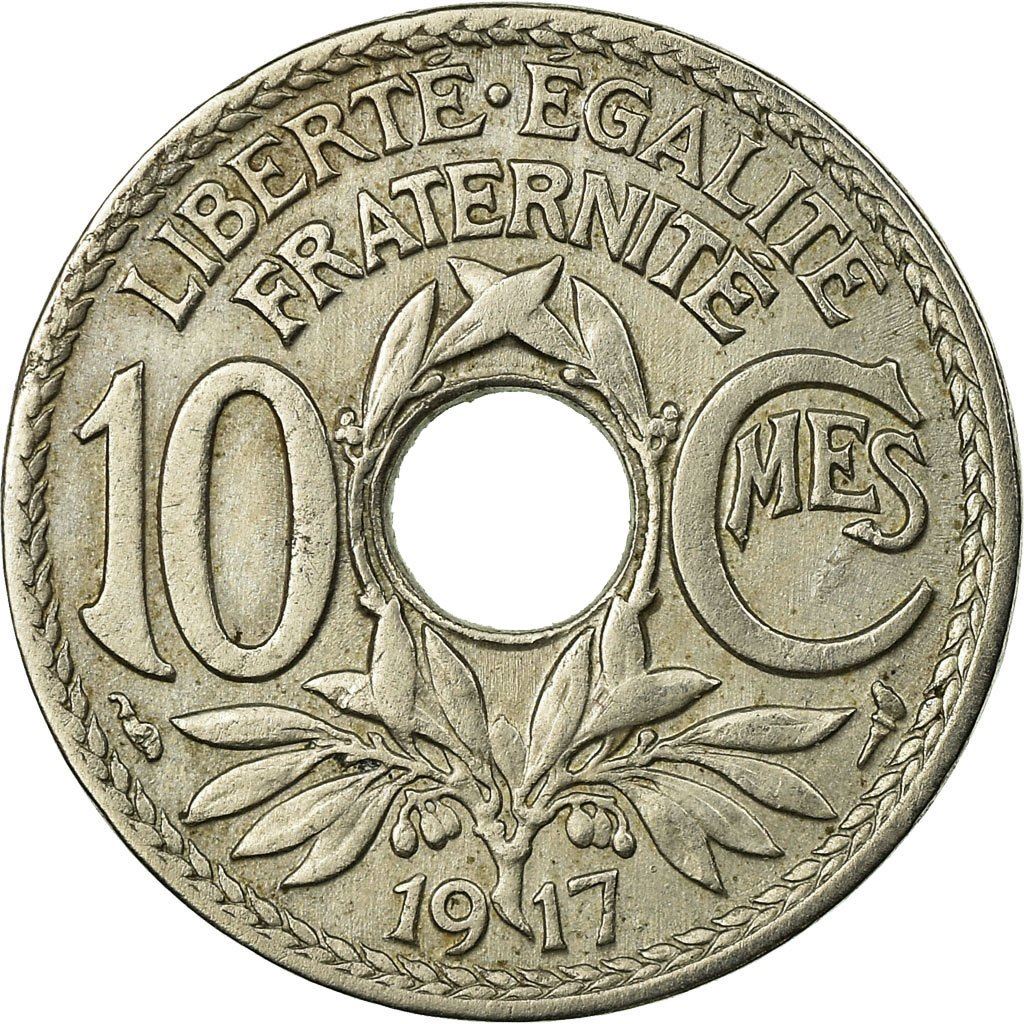 French 10 Centimes Coin | KM866a | France | 1917 - 1938