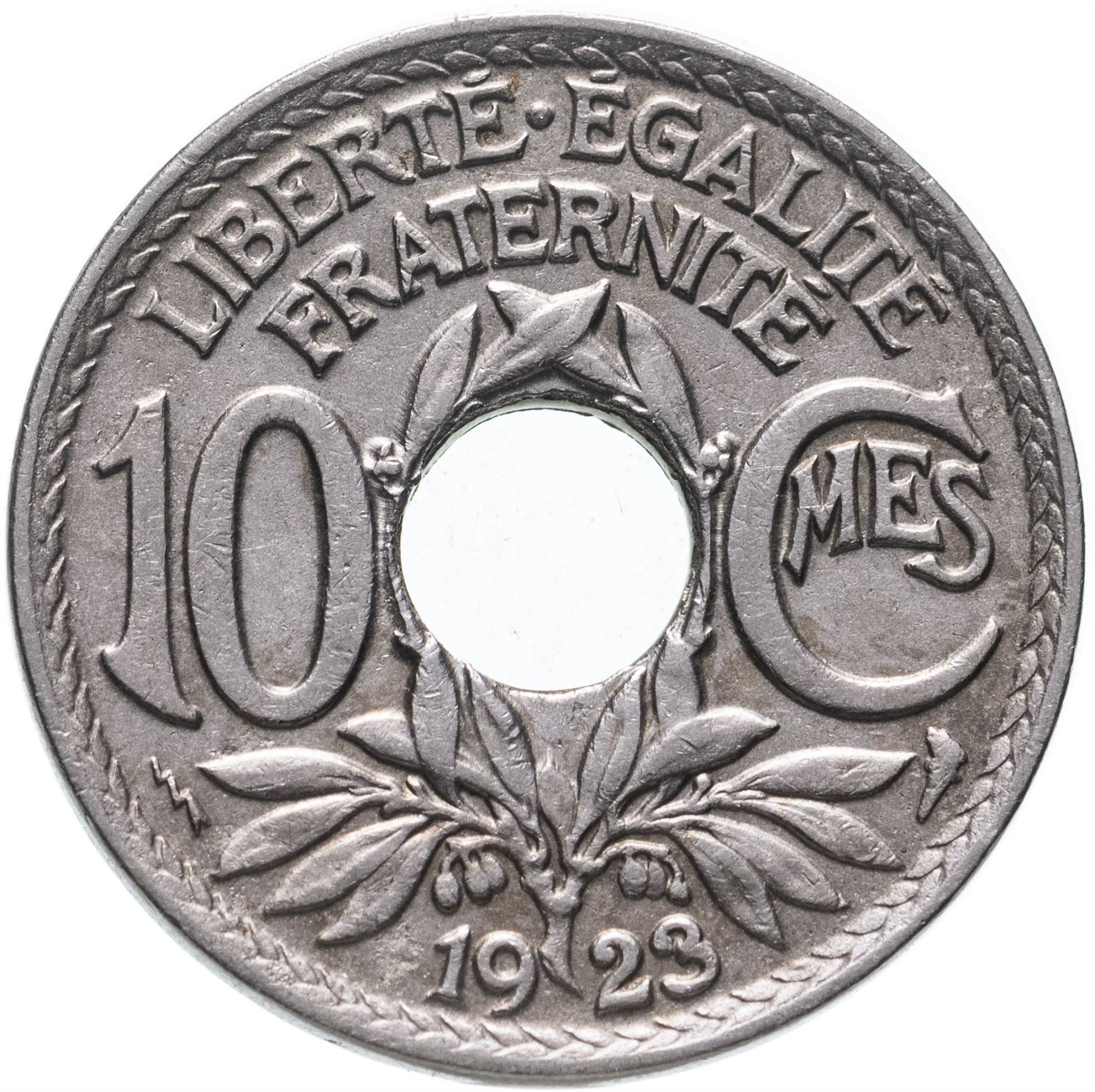 French 10 Centimes Coin | KM866a | France | 1917 - 1938