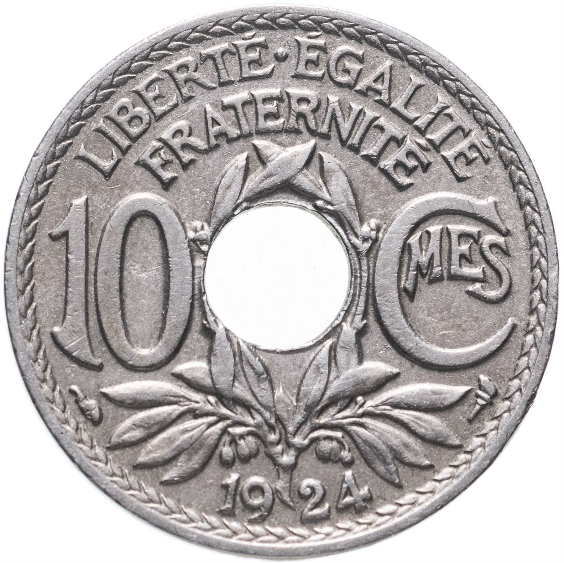 French 10 Centimes Coin | KM866a | France | 1917 - 1938