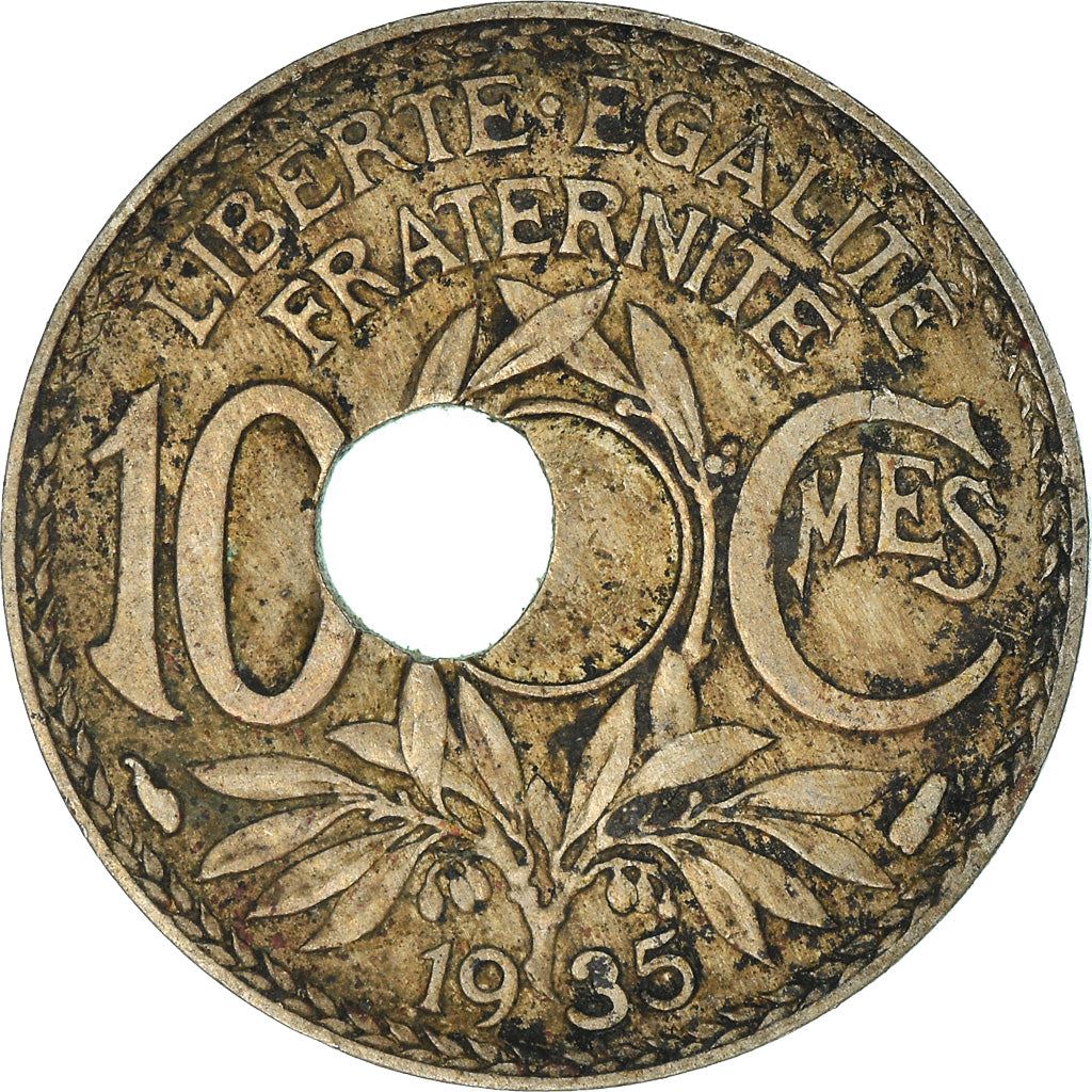 French 10 Centimes Coin | KM866a | France | 1917 - 1938