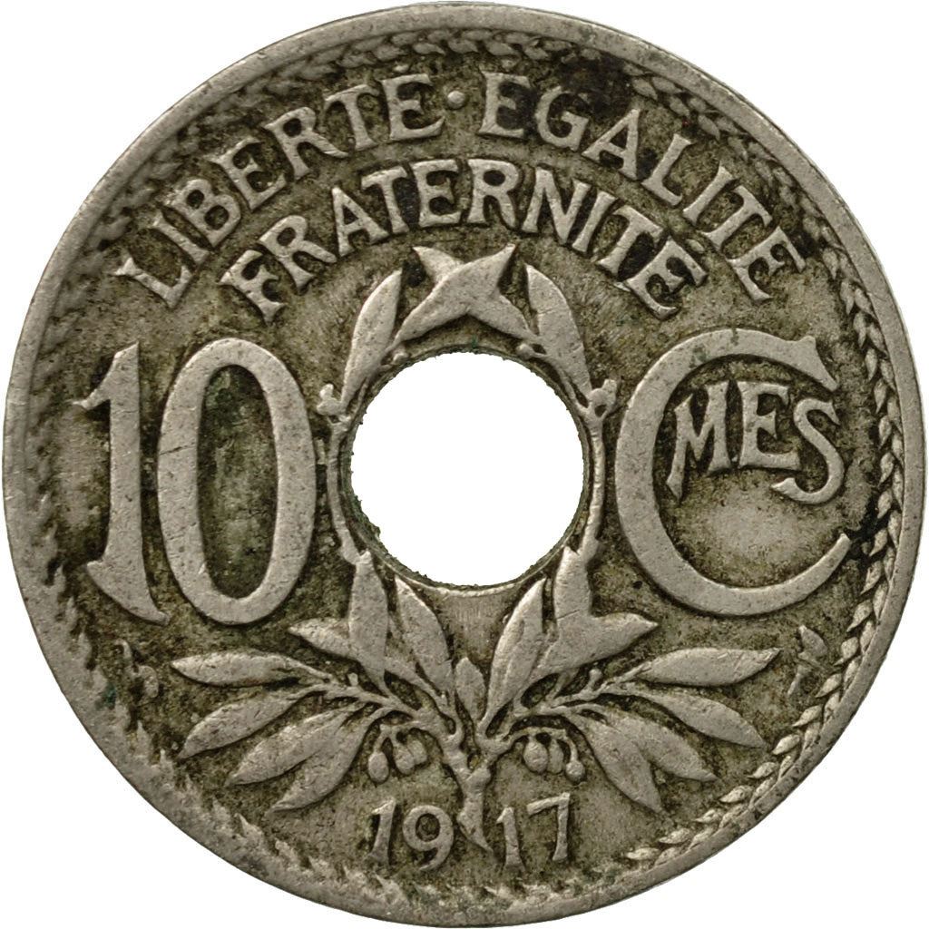 French 10 Centimes Coin | KM866a | France | 1917 - 1938