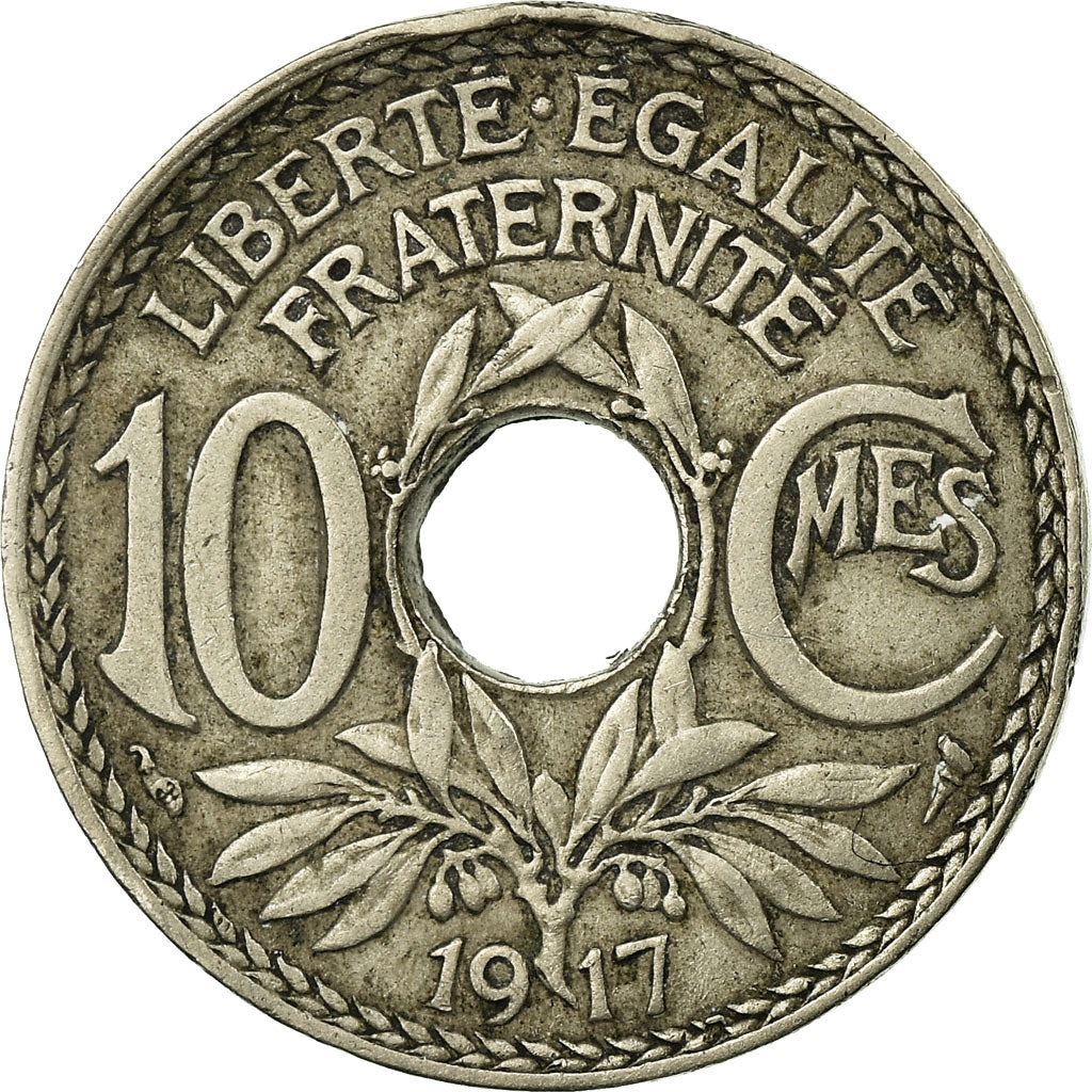 French 10 Centimes Coin | KM866a | France | 1917 - 1938