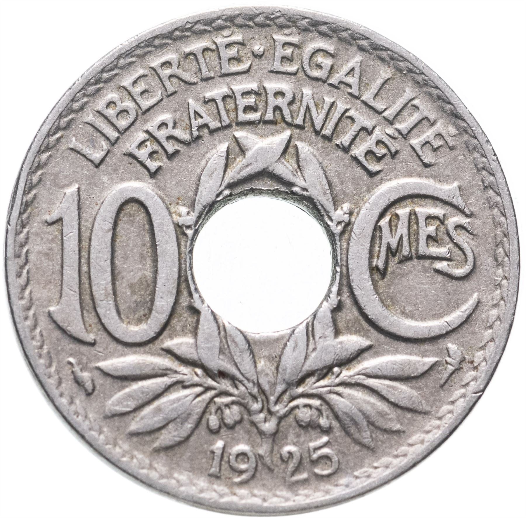 French 10 Centimes Coin | KM866a | France | 1917 - 1938