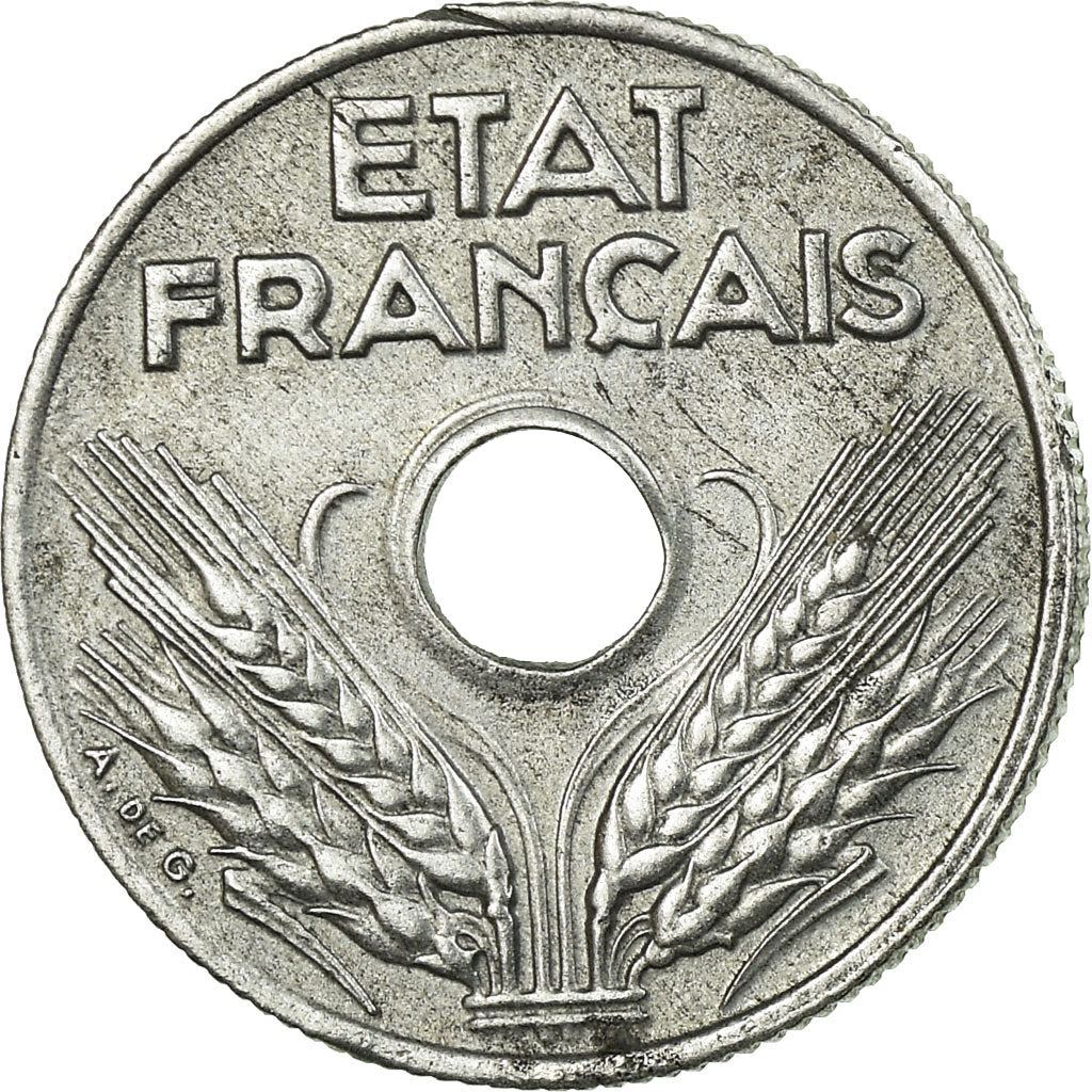 French 10 Centimes Coin | KM903 | France | 1943 - 1944