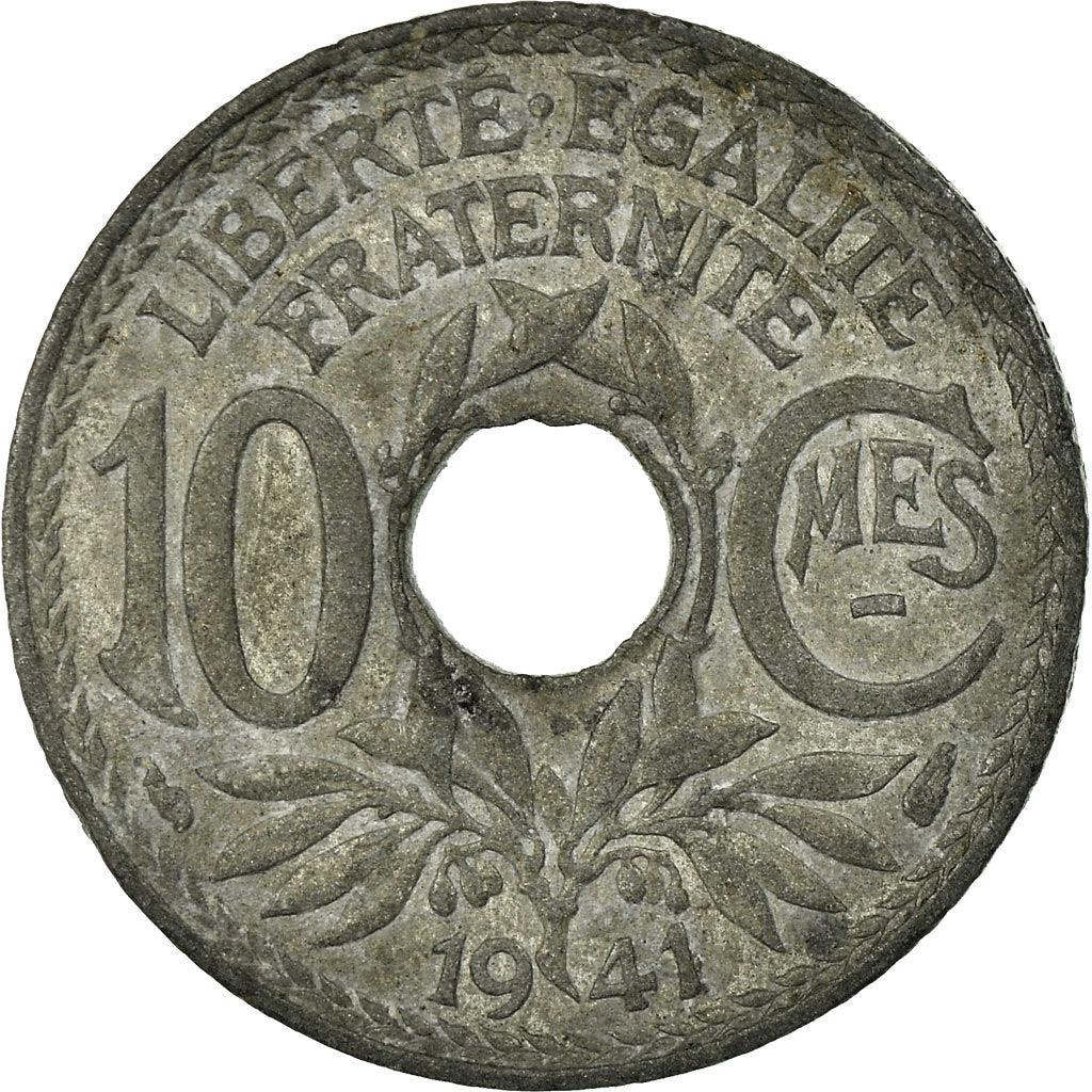 French 10 Centimes Coin | Lindauer | KM895 | France | 1941