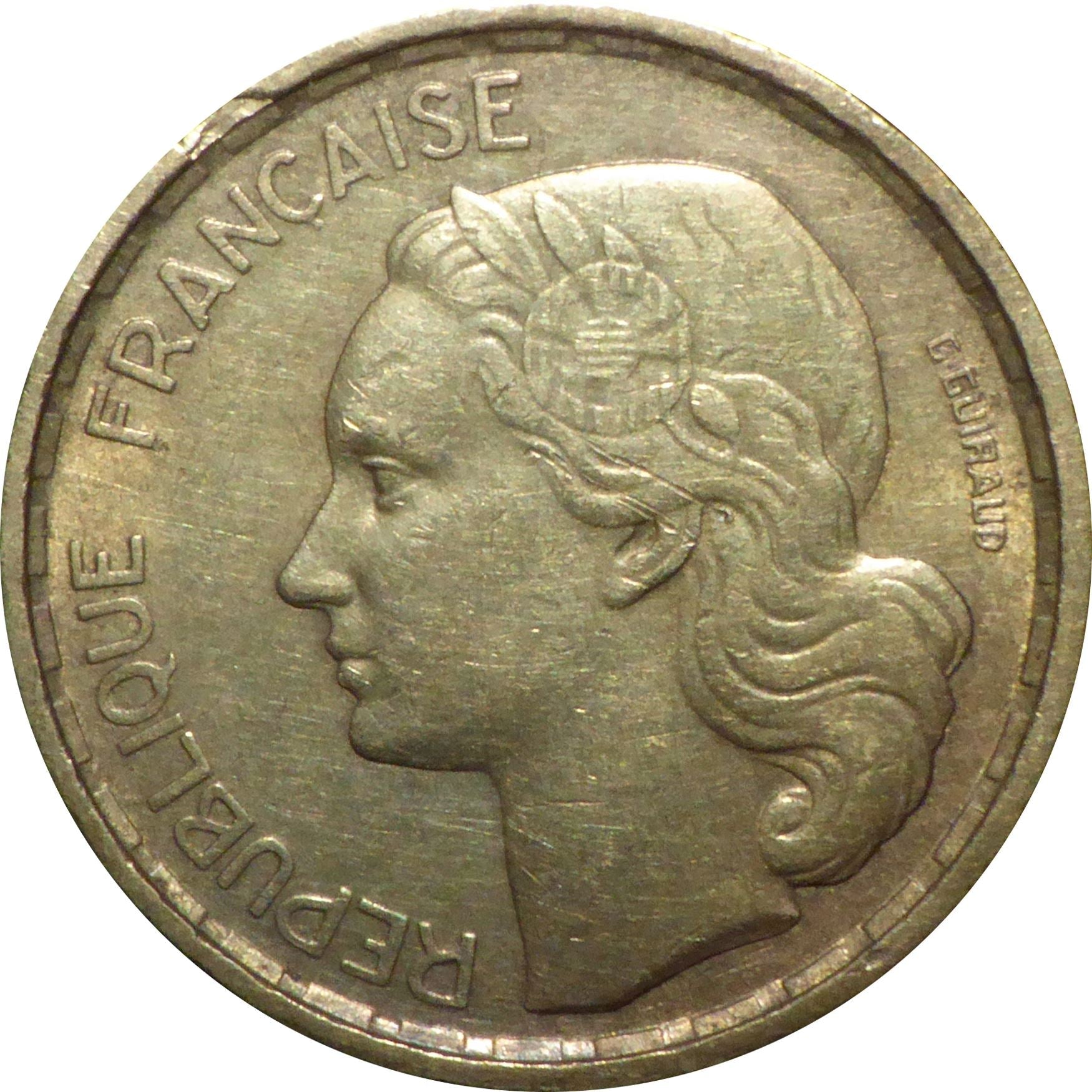 French 10 Francs Coin | KM915 | France | 1950 - 1958