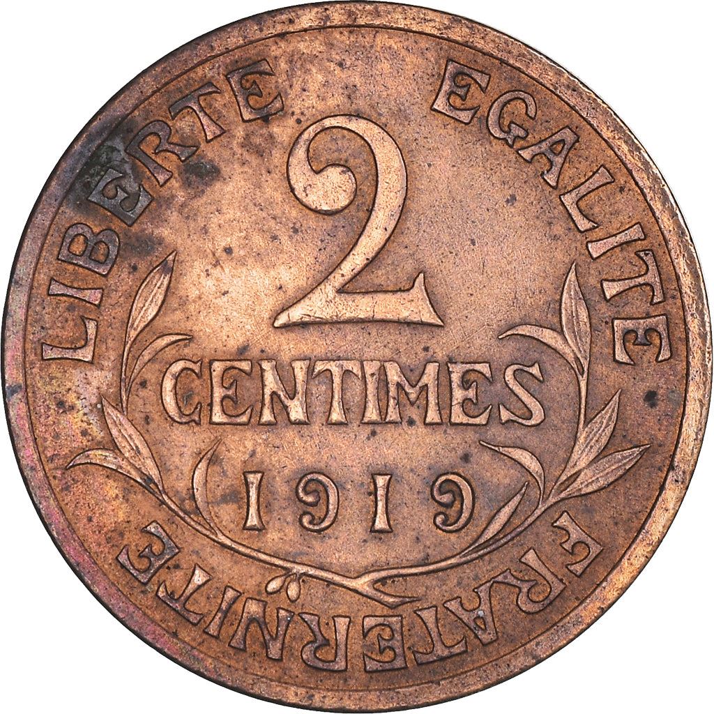 French 2 Centimes Coin | KM841 | France | 1898 - 1920