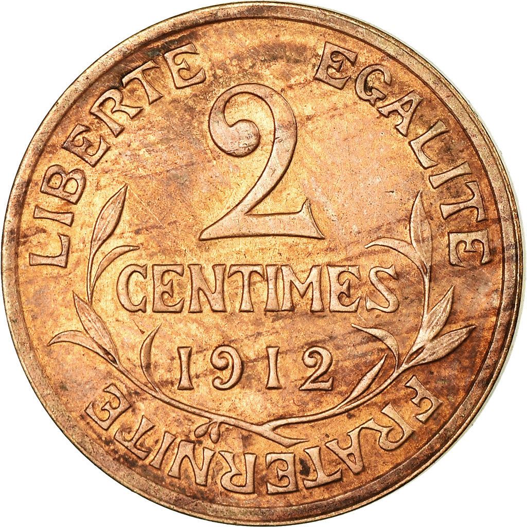 French 2 Centimes Coin | KM841 | France | 1898 - 1920