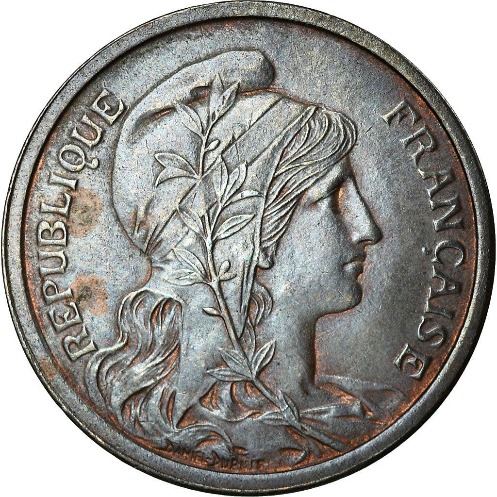 French 2 Centimes Coin | KM841 | France | 1898 - 1920