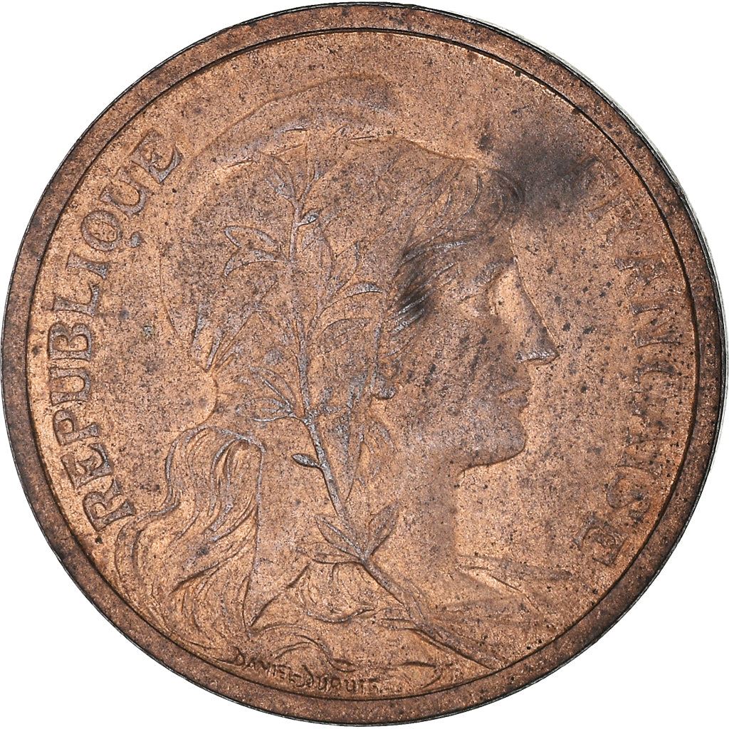 French 2 Centimes Coin | KM841 | France | 1898 - 1920