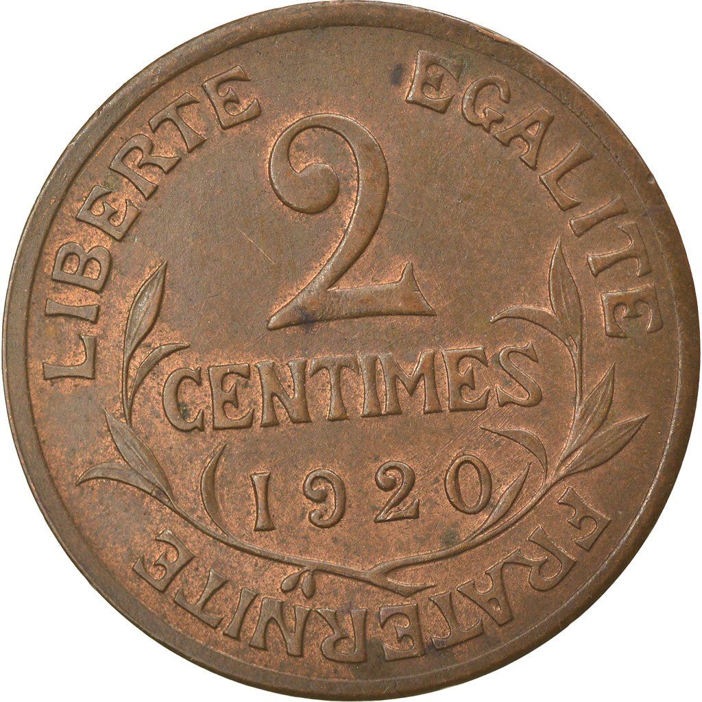 French 2 Centimes Coin | KM841 | France | 1898 - 1920