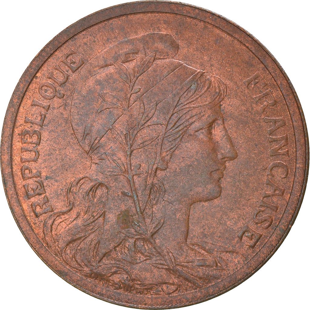 French 2 Centimes Coin | KM841 | France | 1898 - 1920