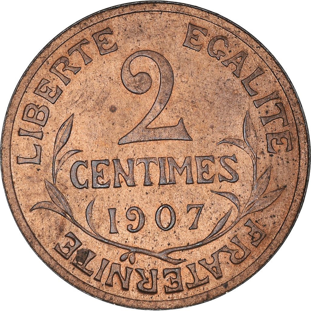 French 2 Centimes Coin | KM841 | France | 1898 - 1920