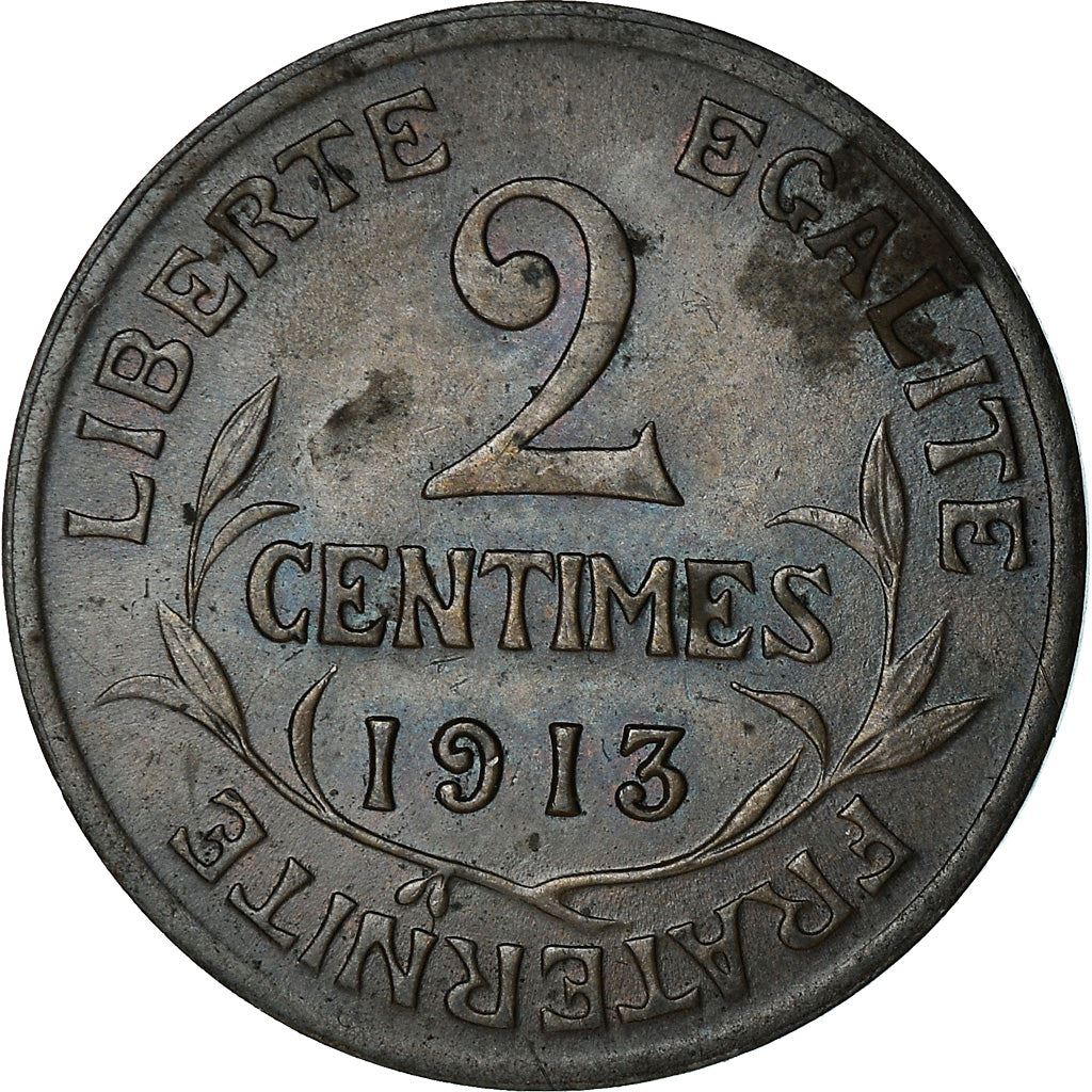 French 2 Centimes Coin | KM841 | France | 1898 - 1920