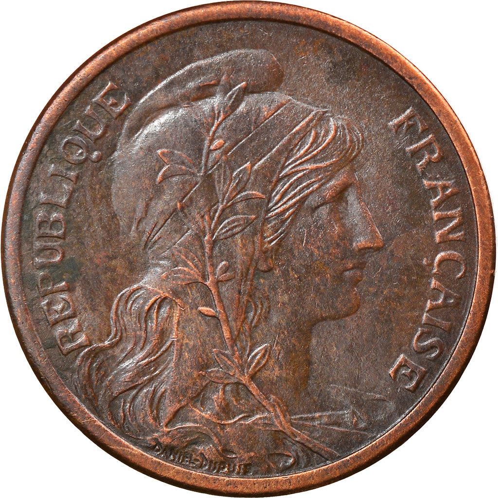 French 2 Centimes Coin | KM841 | France | 1898 - 1920