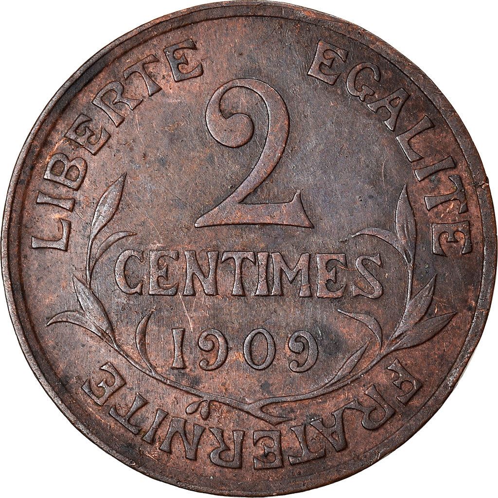 French 2 Centimes Coin | KM841 | France | 1898 - 1920