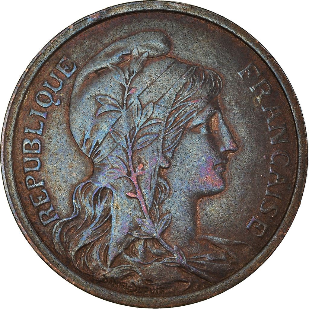 French 2 Centimes Coin | KM841 | France | 1898 - 1920