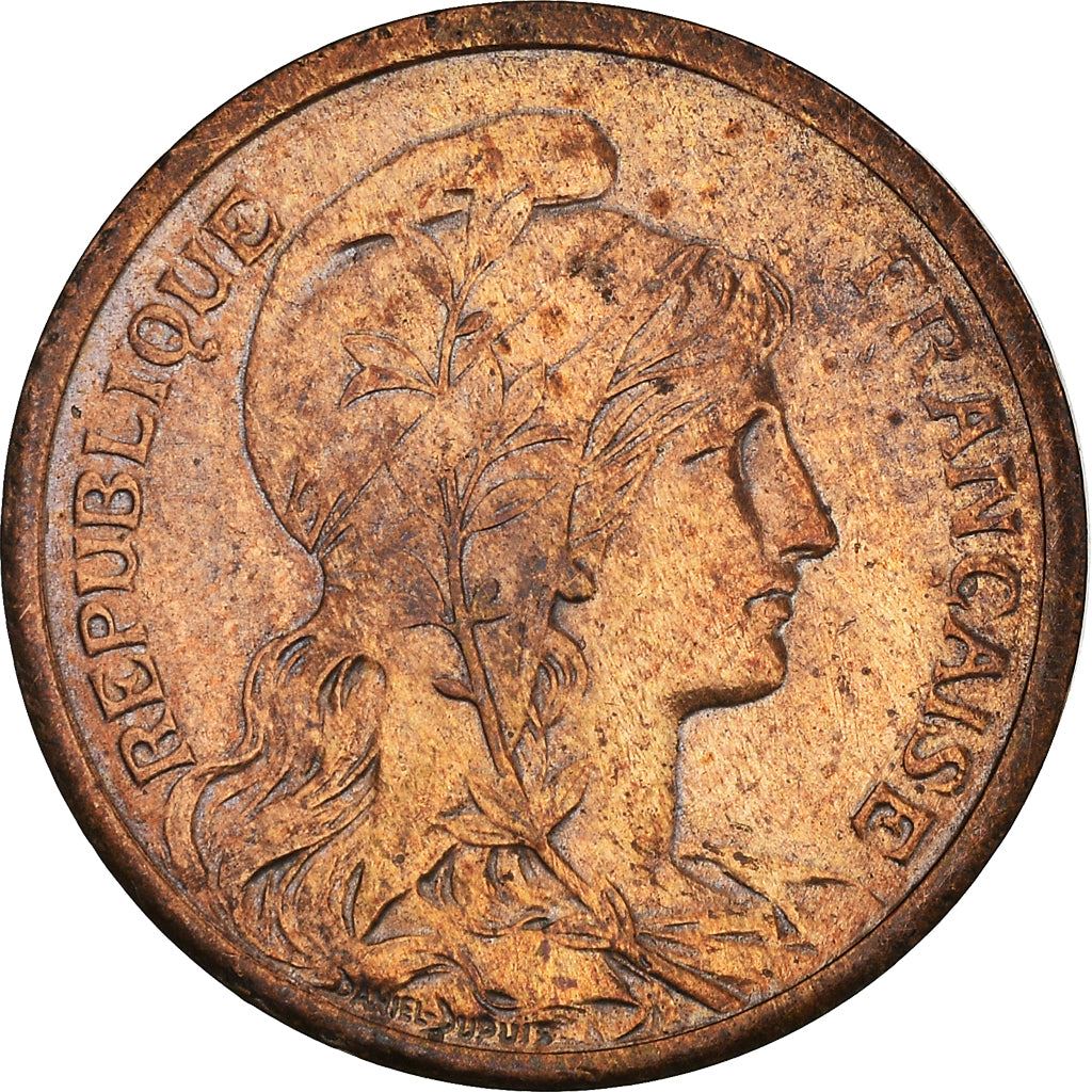 French 2 Centimes Coin | KM841 | France | 1898 - 1920