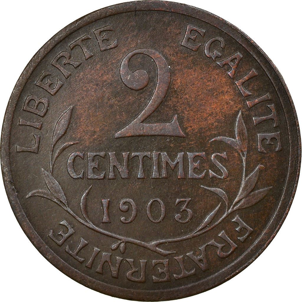 French 2 Centimes Coin | KM841 | France | 1898 - 1920