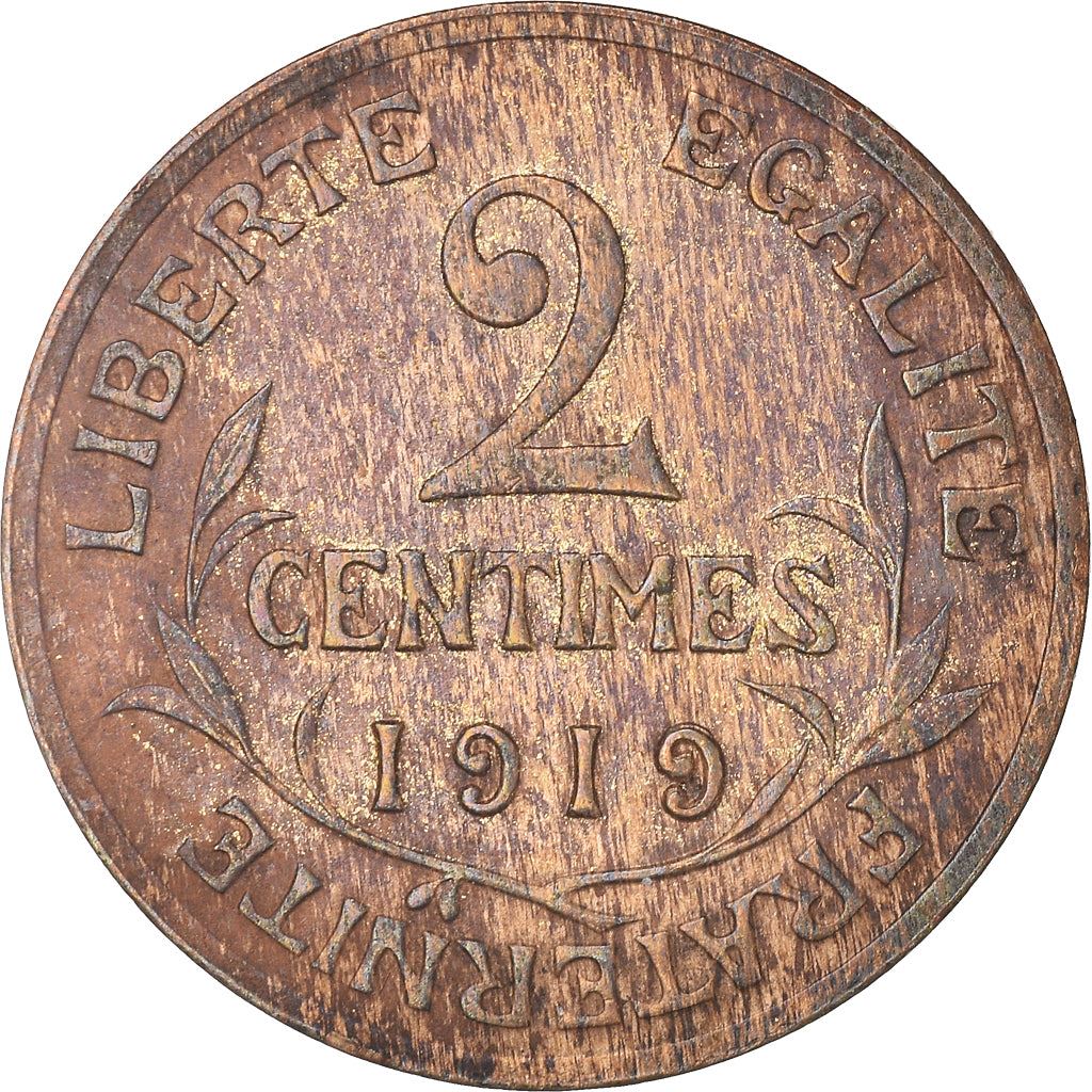 French 2 Centimes Coin | KM841 | France | 1898 - 1920