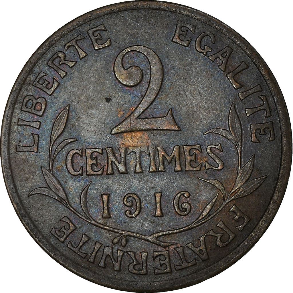 French 2 Centimes Coin | KM841 | France | 1898 - 1920