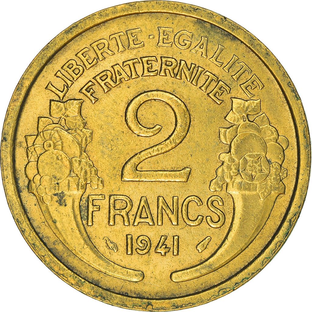 French 2 Francs Coin | KM886 | France | 1931 - 1941